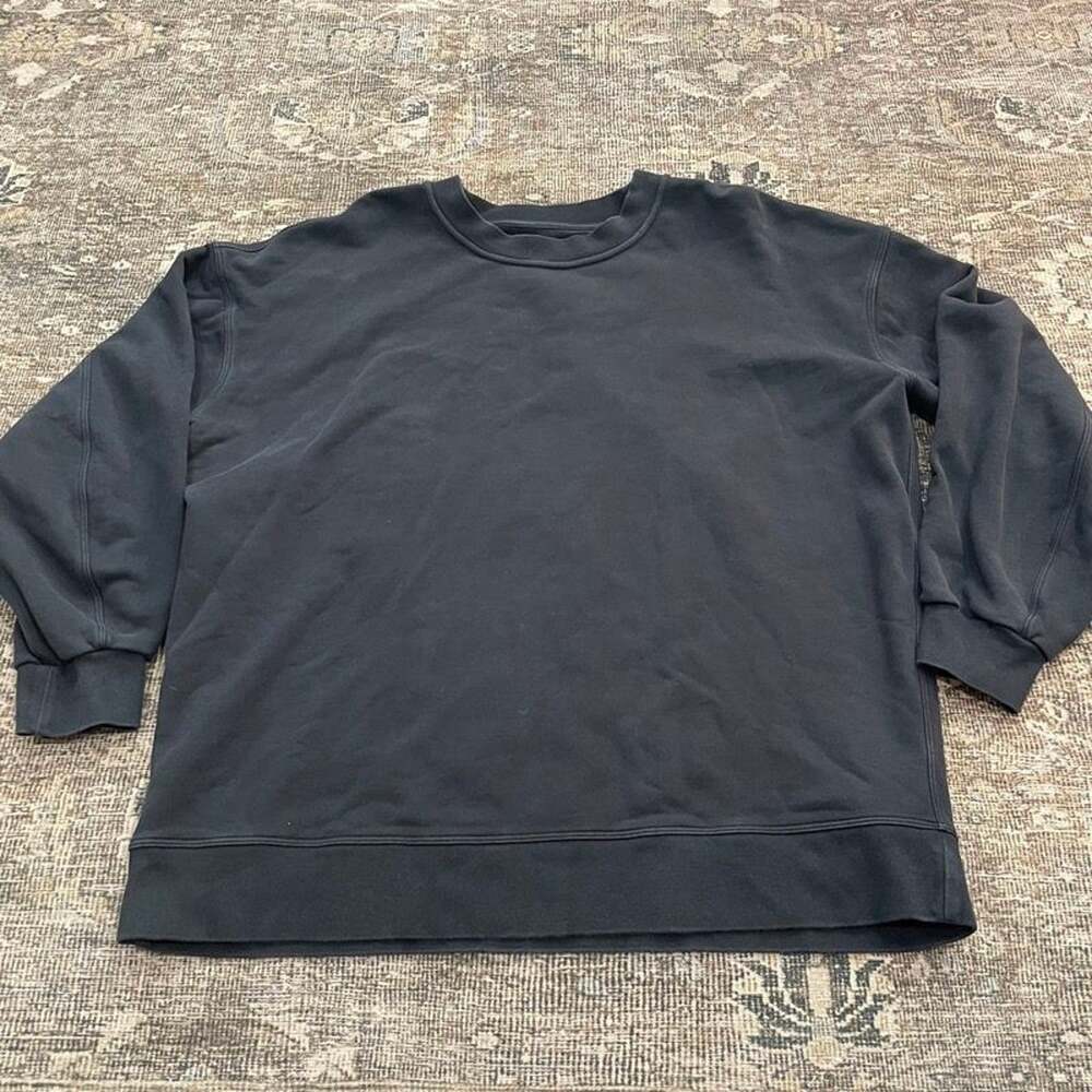 Lululemon Perfectly Oversized Crewneck Black Sweatshirt Size 10